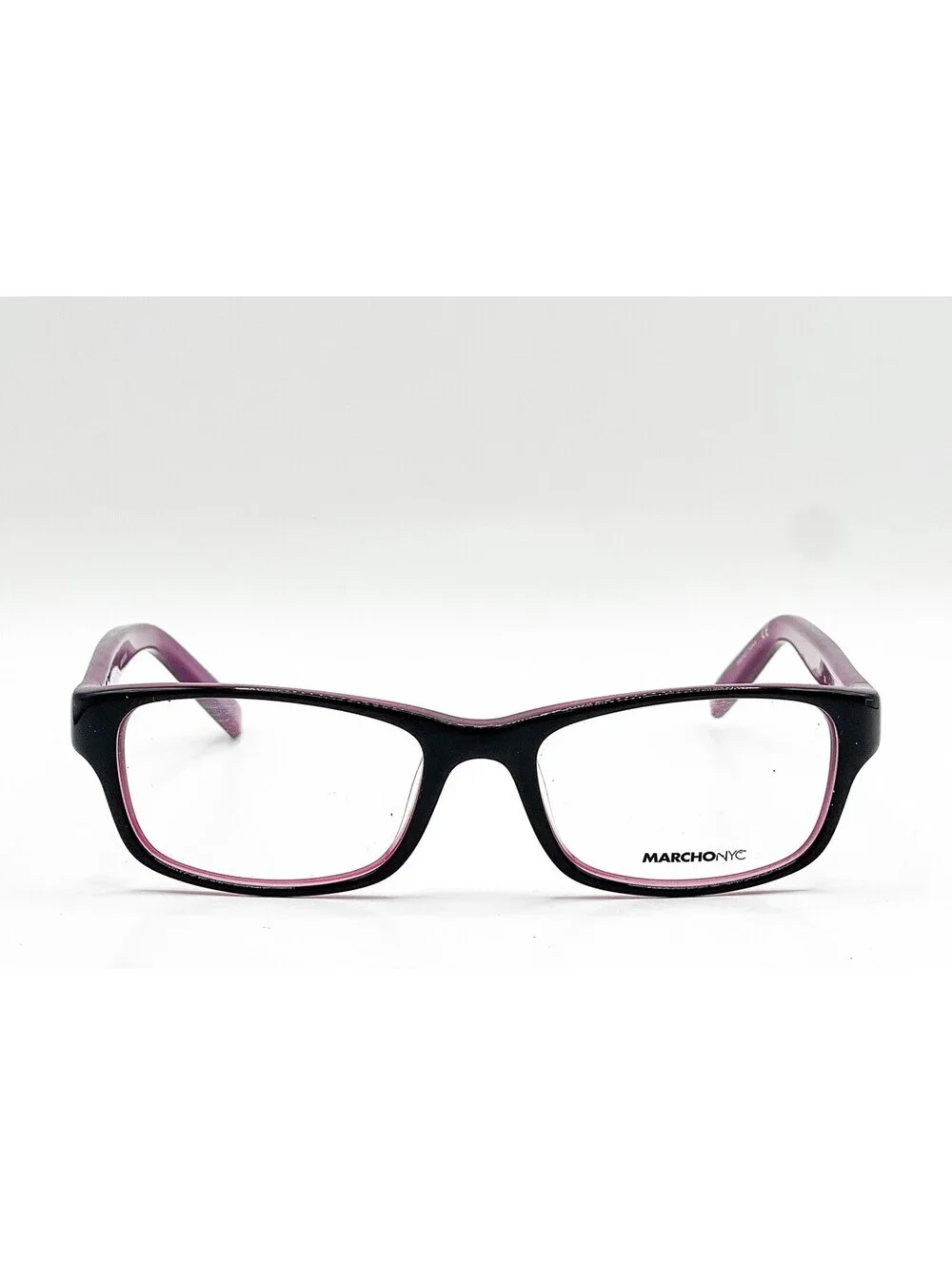 Marchon Nyc Grand 001 Black Authentic Eyeglasses 47-16-130